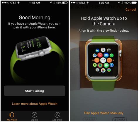 smart watch pair with iphone